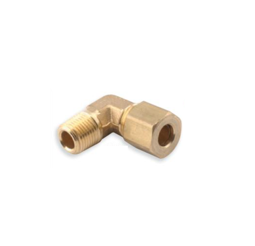 DCI 1/4" Compression Tube x 1/4" MPT Elbow, 0846