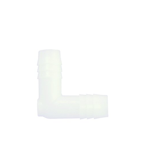 DCI 1/2" Plastic Barb x 1/2" Barbed Elbow, 0962