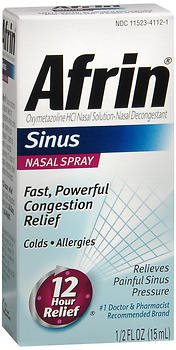 Sinus Relief Afrin® Allergy Sinus 0.05% Strength Nasal Spray 15 mL - Bayer  Mfr# 04110081127