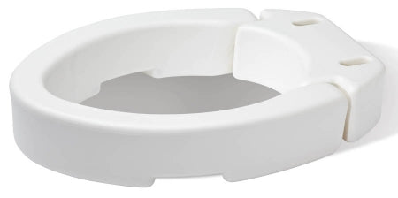 Apex-Carex  FGB32100 0000 Elongated Raised Toilet Seat Carex 3-1/2 Inch Height White 300 lbs. Weight Capacity