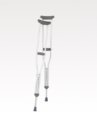 Underarm Crutches Tall Adult 5 Foot 10 Inch to 6 Foot 6 Inch User Height Aluminum Frame 250 lbs. Weight Capacity - Breg  Mfr# 100310-000