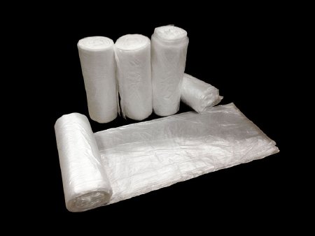 Trash Bag Colonial Bag 56 gal. Clear HDPE 22 Mic. 43 X 48 Inch X-Seal Bottom Coreless Roll - Colonial Bag Corp  Mfr# HCR47STC