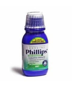 Bayer  12843036305 Laxative Phillips' Milk of Magnesia Mint Flavor Liquid 12 oz. 400 mg / 5 mL Strength Magnesium Hydroxide