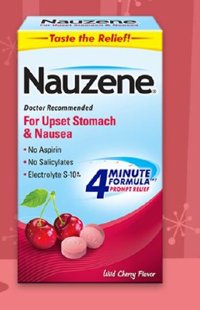 Nausea Relief Nauzene® 230 mg Strength Chewable Tablet 42 per Bottle - Alva Amco Pharma  Mfr# 52389014242