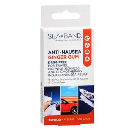 Nausea Relief Sea-Band® 25 mg Strength Chewing Gum 24 per Box - Emerson Healthcare  Mfr# 00872700003