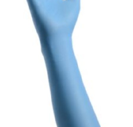 Exam Glove Cardinal Health™ Decontamination Medium NonSterile Nitrile Extended Cuff Length Fully Textured Blue Chemo Tested - Cardinal  Mfr# 88NDM