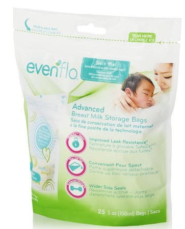 Breast Milk Storage Bag Evenflo 5 oz. Food Grade  - Midway Importing Inc  Mfr# 5242211