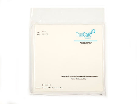 Cleanroom Wipe ISO Class 5 White Sterile Cellulose Blend 9 X 9 Inch Disposable - TrueCare Biomedix  Mfr# TCBWIP09SP-20