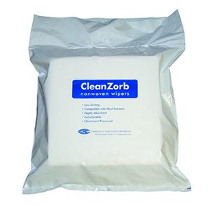 Cleanroom Wipe White NonSterile Polycellulose 9 X 9 Inch Disposable - Connecticut Clean Room  Mfr# CR9-300