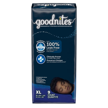 Kimberly Clark 53381 Male Youth Absorbent Underwear GoodNites Pull On with Tear Away Seams Size 6 / X-Large Disposable Heavy Absorbency