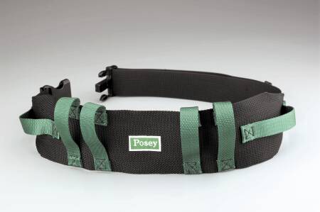 Gait Belt Posey® 55 Inch Length Green / Black Nylon - Tidi Products  Mfr# 6537Q