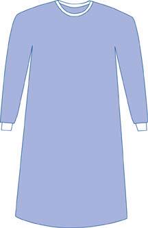 Non-Reinforced Surgical Gown with Towel Eclipse® Large Blue Sterile AAMI Level 2 Disposable - Medline  Mfr# DYNJP2001