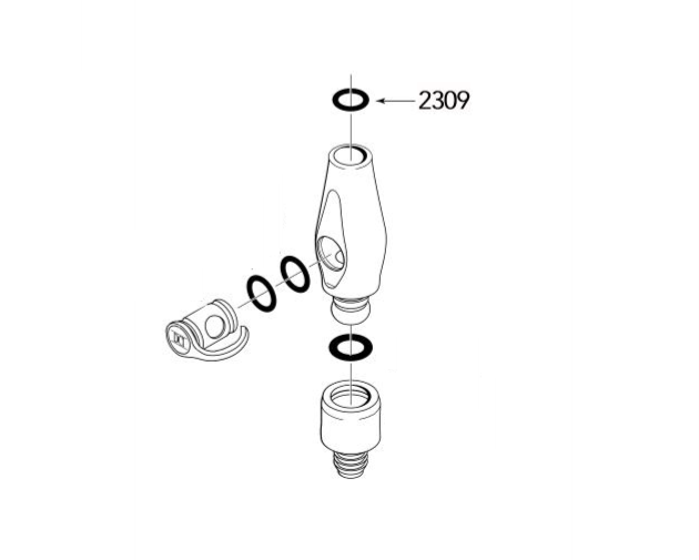 DCI O-Rings 0.206 x 0.103 Viton Brown Pkg/12, 2309