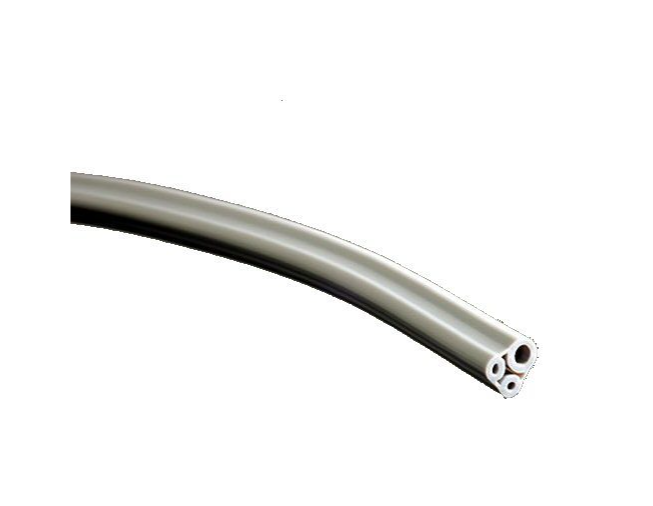 DCI Asepsis 3-Hole Handpiece Tubing Gray Coiled with Connector, 322CT
