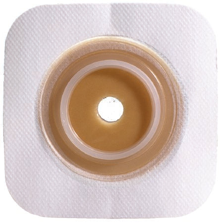 Ostomy Barrier Sur-Fit Natura® Trim to Fit, Standard Wear Stomahesive® Adhesive 32 mm Flange Sur-Fit Natura® System Hydrocolloid Up to 1/2 to 3/4 Inch Opening 4 X 4 Inch - ConvaTec  Mfr# 125262