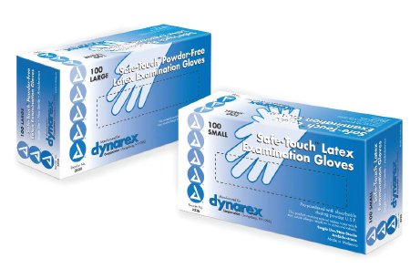 Exam Glove Safe-Touch™ Medium NonSterile Latex Standard Cuff Length Fully Textured Ivory Not Rated - Dynarex  Mfr# 2337