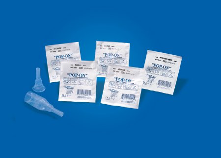 Male External Catheter Pop-On® Self-Adhesive Strip Silicone Medium - Bard  Mfr# 32102