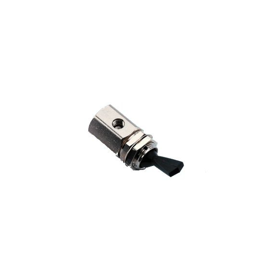 DCI Toggle Valve Momentary 2-Way Normally Closed Black, 7020