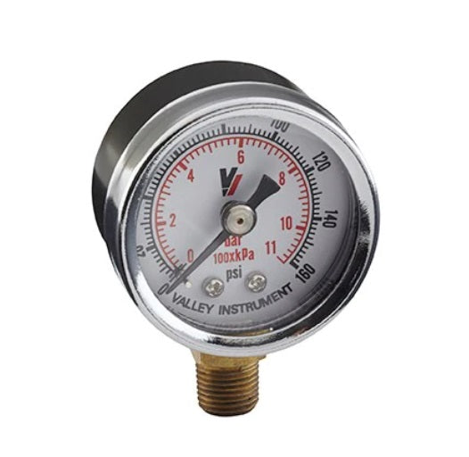 DCI Pressure Gauge Replacement Round 1-1/2" Face 0-100 PSI, 7281