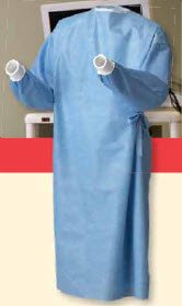 Non-Reinforced Surgical Gown with Towel Astound® 3X-Large / X-Long Blue Sterile AAMI Level 3 Disposable - Cardinal  Mfr# 95995