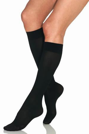 Compression Stocking JOBST® Opaque Knee High Large Black Closed Toe - BSN Medical  Mfr# 115202