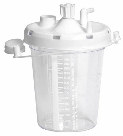 Suction Canister Allied® 1500 mL Snap-On Lid - Allied Healthcare  Mfr# 20-08-0003