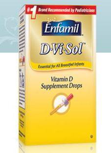 Vitamin Supplement Enfamil® D-Vi-Sol™ Vitamin D 400 mg / 5 mL Strength Oral Drops 50 mL - Mead Johnson  Mfr# 00087086644