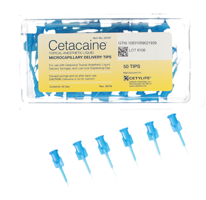 Cetylite Cetacaine Microcapillary Delivery Tips Pkg/50