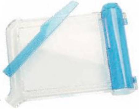 Pill Counter Plastic Tray, Hinged Funnel, Spatula Included, White and Blue, 8 X 6 Inch - Graham-Field  Mfr# 5709