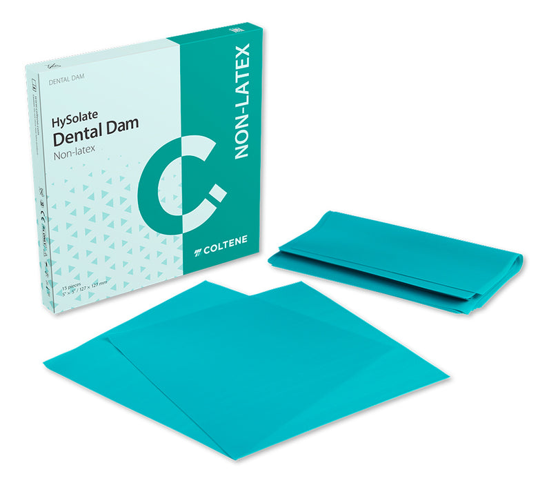 Coltene HySolate Non-Latex Flexi Dental Dam Purple 6"x5" Green Box/30