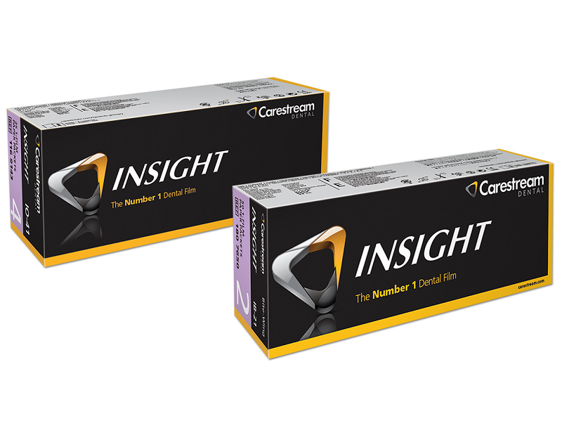 Carestream InSight X-Ray Film Bite-Wing DF-42 F-Speed Paper #3 Single Box/100