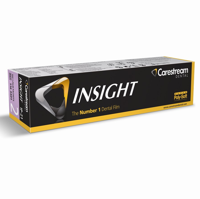 Carestream InSight X-Ray Film IP-11 F-Speed Paper Packets #1 Single Box/100