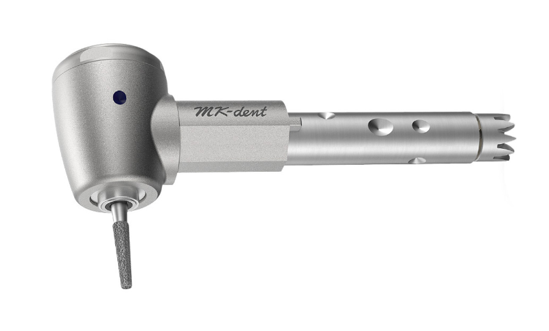 MK-dent Prime Line Contra Angle Head, 1:6 Reduction, Input max. 40,000 RPM, for FG Burs, Chrome Coating, ISO connection LPH16