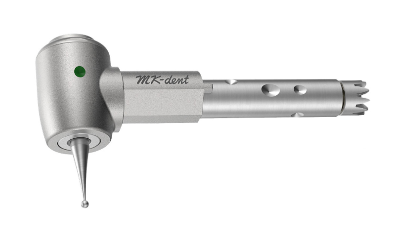 MK-dent Prime Line Contra Angle Head, 2:1 Reduction, Input max. 20,000 RPM, for CA Burs, Chrome Coating, ISO connection LPH21