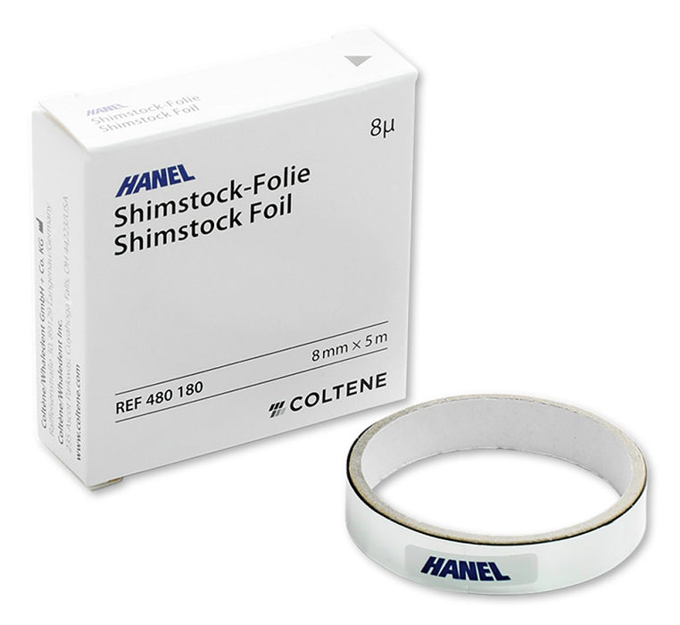 Coltene Hanel ShimStock Foil 8 Micron 5/16" Wide no Color Coating 15 Foot Roll