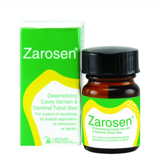 Cetylite Zarosen Desensitizing Cavity Varnish and Dentinal Tubuli Seal 14gm Bottle