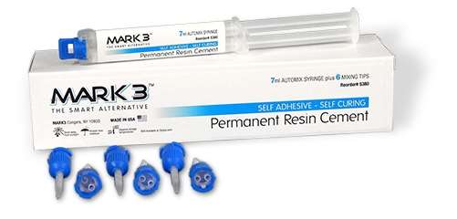 MARK3 Permanent Resin Self Adhesive Cement Automix Natural Shade 7mL Syringe