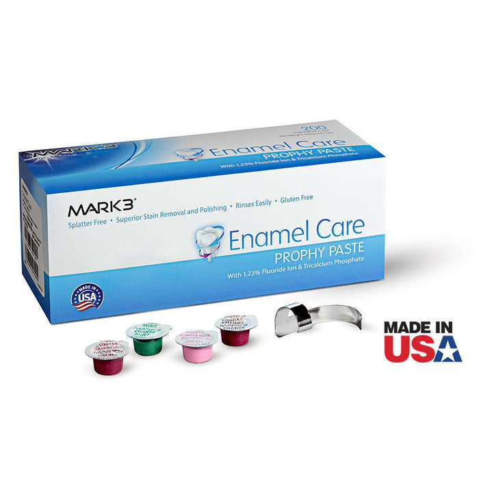 Enamel Care Prophy Paste Cups Non-Splatter Box/200