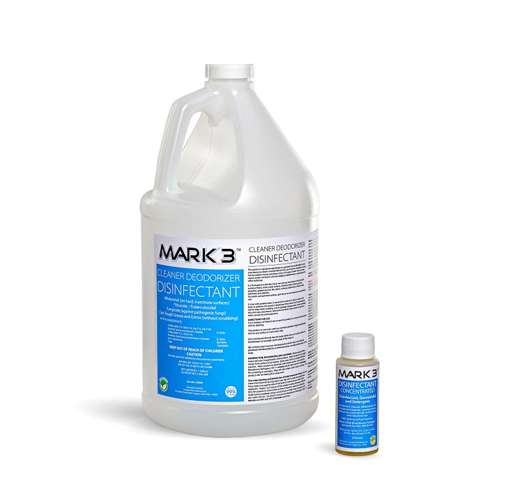 MARK3 Germicidal Disinfectant Concentrate 2oz w/ Empty Gallon