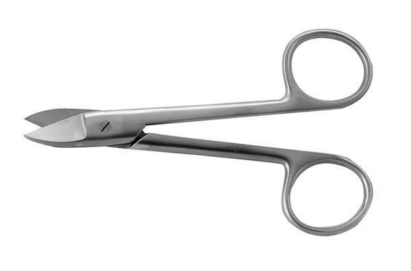 J&J Crown Scissors Straight 4.5" Serrated Ea