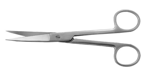 J&J Operating Scissors Curved 6.5" Sharp/Sharp Ea
