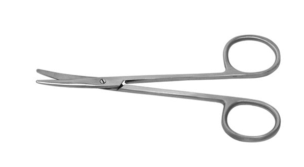 J&J Strabismus Scissors Curved 4.5" Ea