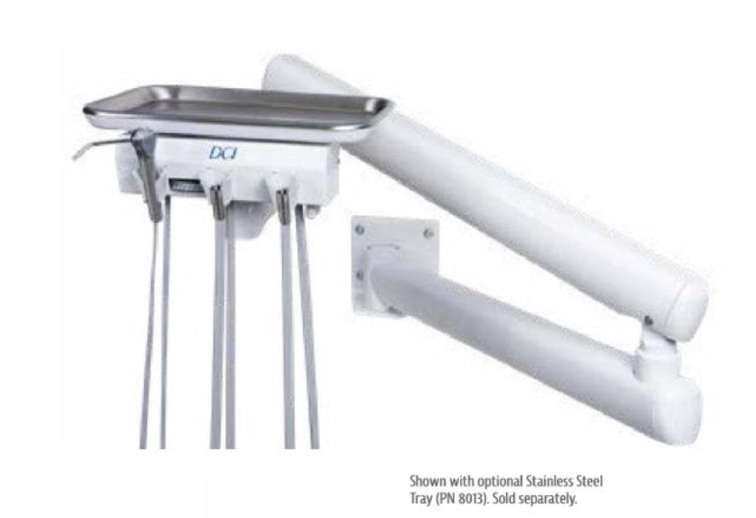 DCI Alternative Arm Mounted 2 Wet with Tray & White Flex Arm, 4129