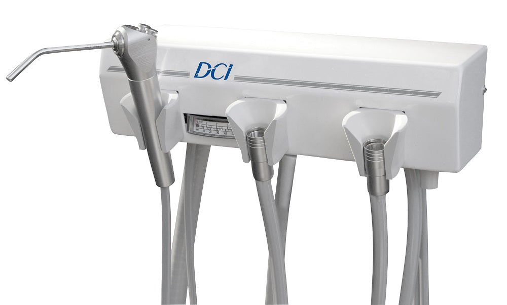 DCI Alternative Arm Mounted Manual Control 1 Wet & 1 Dry with Tray & White Flex Arm, 4128