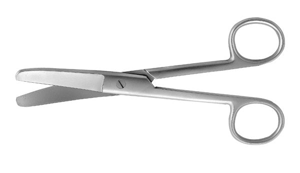 J&J Canine Scissors Curved Serrated 6.5" Blunt/Blunt Ea
