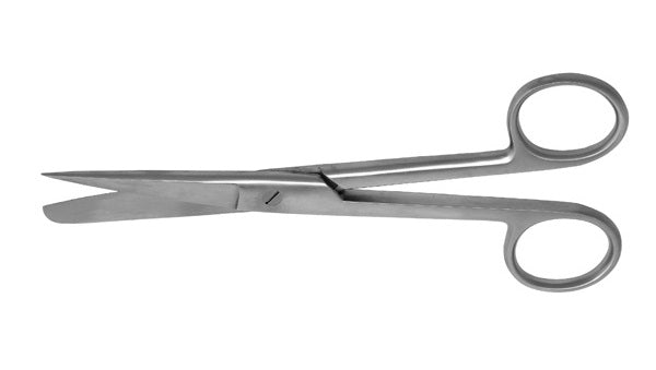 J&J Canine Scissors Straight Serrated 6.5" Sharp/Blunt Ea