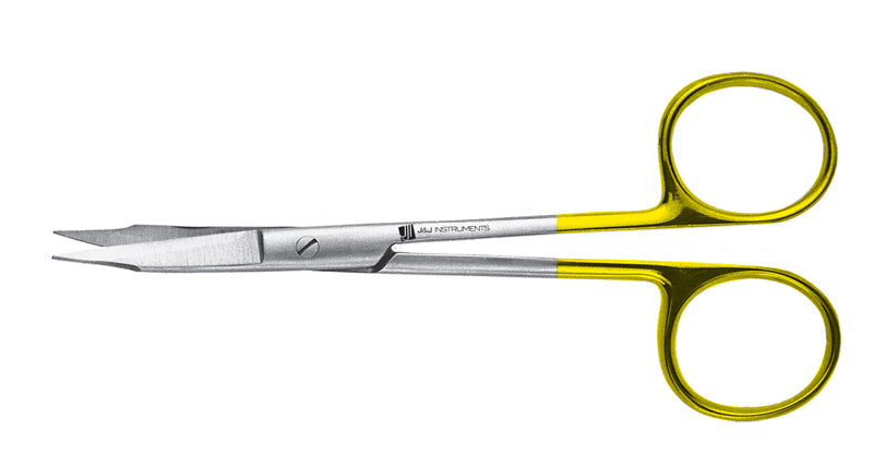 J&J Goldman-Fox Scissors Curved 5" Carbide Ea