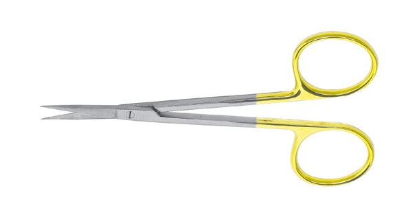 J&J Iris Scissors Curved 4.5" Carbide Ea