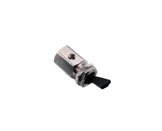 DCI Toggle Valve On/Off Hex Body 2-Way Gray, 7012