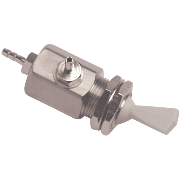 DCI Toggle Valve Hex Body On/Off 3-Way Gray, 7016